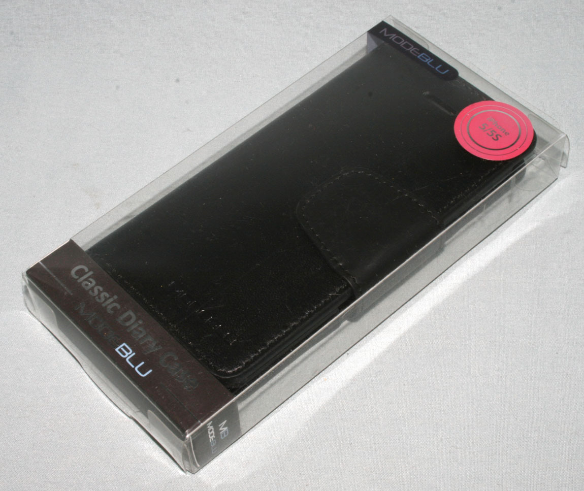 Authentic MODEBLU Black Classic Diary Case for Apple iPhone n 5s