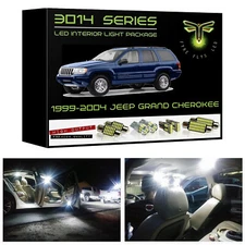 18 White LED Interior Lights package kit for 1999-2004 Jeep Grand Cherokee 3014