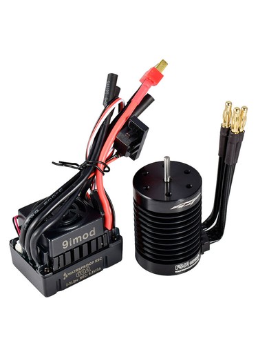 Motor impermeable sin escobillas 9imod F540-V2 4370KV 3,175 mm + 60 A ESC para coche de radiocontrol 1/10 - Imagen 24 de 28