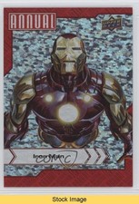 2022-23 Upper Deck Marvel Annual Silver Sparkle Iron Man #42 READ 1e0t