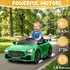 12V Licensed Mercedes-Benz Electric Ride on Cars Toys for Kids, Power Wheels ...