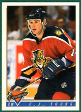 C.J. Young - 1993-94 Topps Premier #347 - Florida Panthers Hockey Card