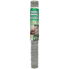 20 Gauge Galvanized Poultry Netting 24 Inch X 10 Foot Hex Mesh Garden Fencing