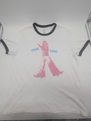 Harry Styles Fine Line t-shirt Hands ringer merch size 2XL Pink And Blue