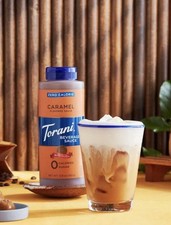 Torani Caramel Zero Calorie Zero Sugar Beverage Sauce 12.8 oz EXP 07/04/2026