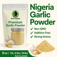 Nigeria Garlic Powder | 100% Pure Natural | Fine Grind Seasoning | 8oz–10lb Bulk
