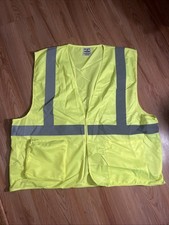 SAFETY Break Away Vest, Hi-Viz,Lime, Size 2x-5x