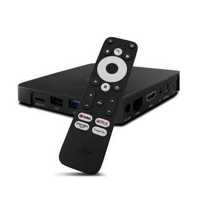 VU+ YAY GO Android TV 4K UHD Streaming Box Android 10.0 Chromecast integriert