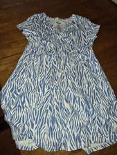 Diane Von Furstenburg x Target Girls blue Wrap Dress Size M size 8