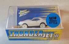 Johnny Lightning Thunderjet 500 Slot Car : 1968 Pontiac Firebird Chase White