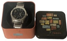 Fossil Men Automatic Neutra Twist Stainless Steel Watch Mechanical ME1178 Black