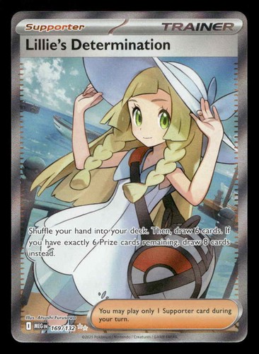 Lillie's Determination Holo Mega Evolution 169/132 NM Pokemon