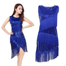 Robe de danse latine années 20, costume de danse de salon, robe de soirée