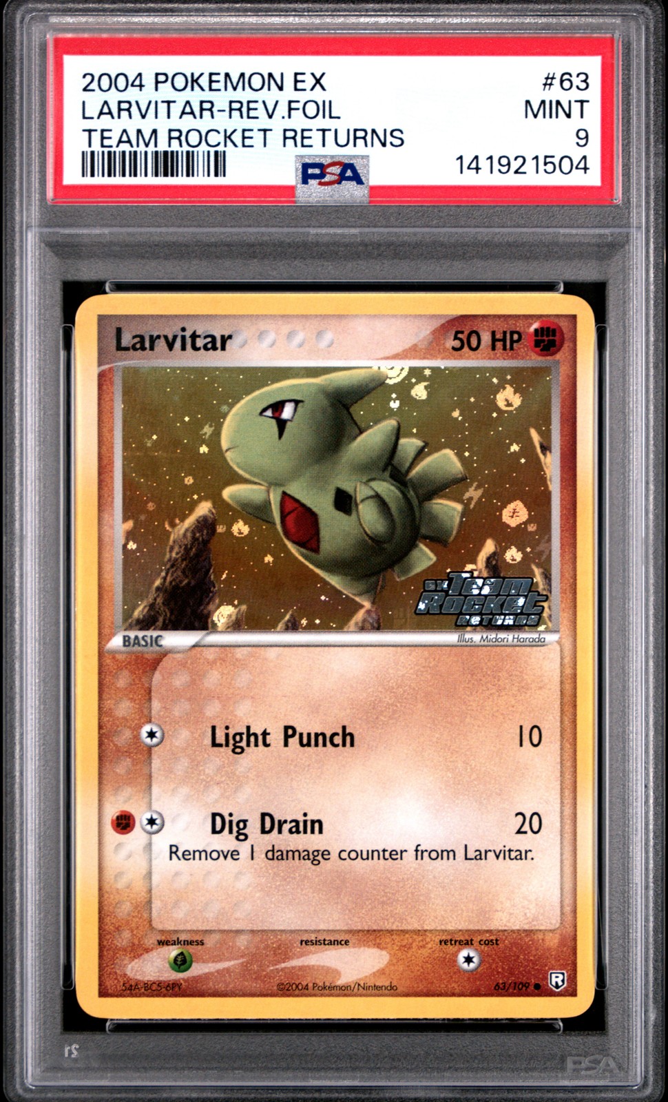 Larvitar Reverse Holo #63