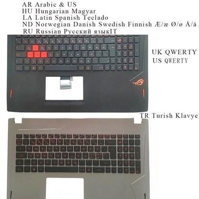 for ASUS GL502 GL502V GL502VT GL502VS GL502VM GL502VY Keyboard &Palmrest BACKLIT