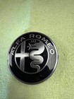 Genuine Alfa Romeo 60mm black silver Alloy Wheel Centre Cap 50541227