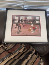 Warner Brothers Space Jam Limited Edition Cel Michael Jordan Verse Bugs Bunny