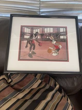 Warner Brothers Space Jam Limited Edition Cel Michael Jordan Verse Bugs Bunny