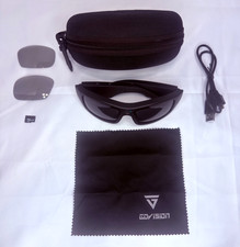 Go Vision Pro Recording Sunglasses Black NEW NOT CHARGING FOR PARTS ONLY