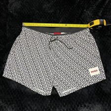 HUGO BOSS Mens Hugo Logo Print Quick Drying Swim Shorts - Men's XXL Swim Trunks