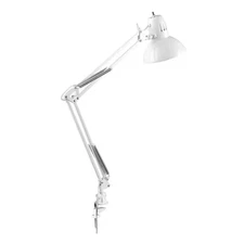 Architect 31.5 In. Glossy White Clamp-On Desk Lamp