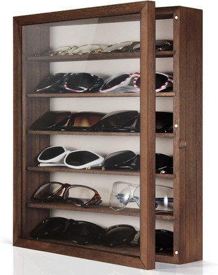 Sonnenbrillen Organizer Aufbewahrung Wandmontage: 13 x 15,6 Zoll Brillen Vitrine
