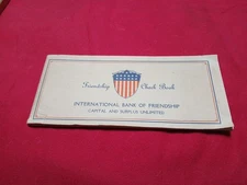 US World War I Friendship Checkbook 12 Postcards 1917 Dated