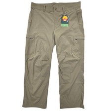 NWT LL Bean Cresta Hiking Pants Mens 38x30 Khaki Tan UPF 50 Cargo 506421