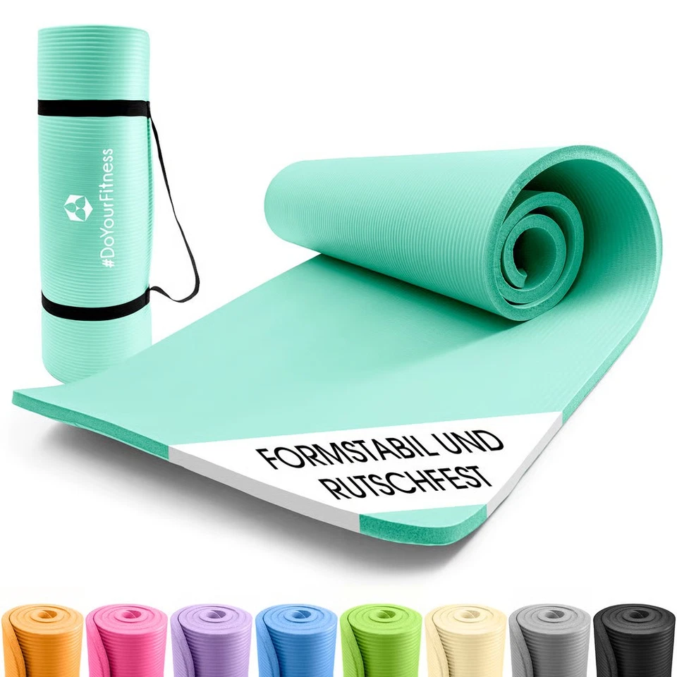 Tapis de yoga tapis de fitness 10 mm tapis de yoga pilates sous-couche 183... - Photo 1/1