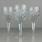 Set Of 3 Vintage Waterford Crystal COMERAGH 7" Water/Wine Goblets EUC