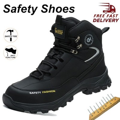 Men for Work Waterproof Boots Non Slip Botas De Trabajo Para Hombr Safety Shoes