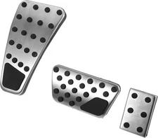 X AUTOHAUX 3pcs Brake Pedal Pad Gas Accelerator Pedal Cover Clutch Pedal Cover 