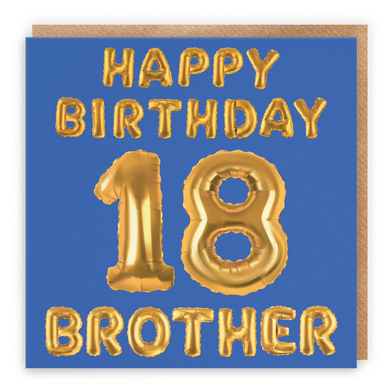 18th Brother Birthday Card Balloon