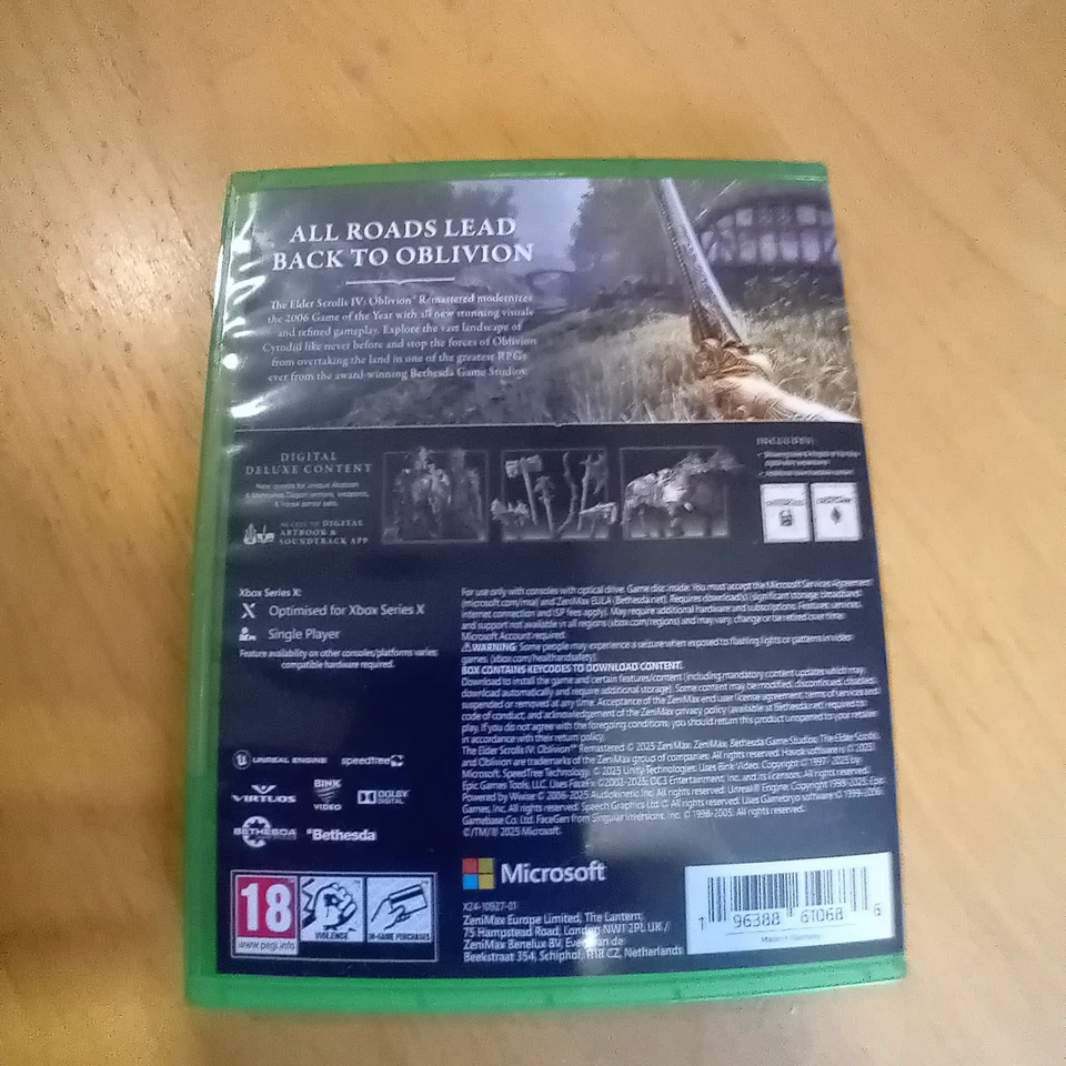 The Elder Scrolls IV: Oblivion Remastered - Deluxe Edition (Xbox Series X), photo 2 of 3