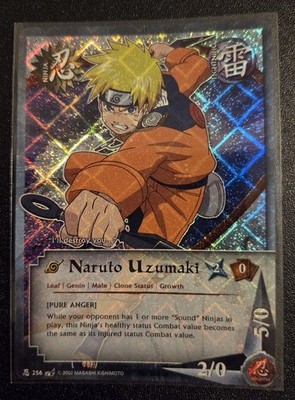 Naruto Uzumaki 256 LP Diamond Holo Foil 1st Edition Naruto CCG