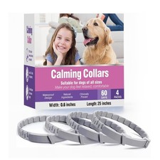 4Pk Dog Pheromone Calm Collars Adjustable Size Relief Anxiety Stress S/M/L Dogs