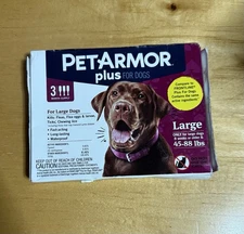 PetArmor Plus For Large Dogs 45-88lbs value pack Comp to Frontline Plus
