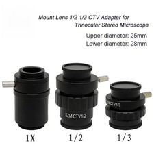 Microscope C Mount Lens Adapter Camera for Microscope HDMI VGA Video Replacement