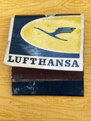 Vintage Original Lufthansa Airline Boeing Jet Matchbook Sammlerstück
