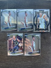2025-26 Panini Prizm WNBA Aziaha James #83 Dallas Wings 141 Select 76 5 Card LOT