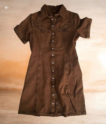 Levi s Brown Denim Shirt Dress