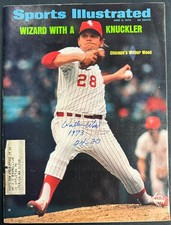Wilbur Wood Autographed 6/4/1973 Issue Sports Illustrated W/ 1973 24-20 Insc