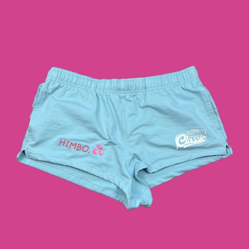 HIMBO custom embroidery on men aussieBum blue Joey cotton fleece shorts size M - 第 1/6 張圖片