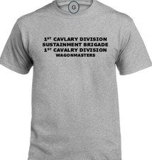1ST CAVALRY DIVISION SUSTAINMENT BRIGADE 1ST CAVALRY  INDIVIDUAL UNIT PT SHIRT