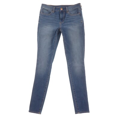 American Eagle Outfitters Hi-Rise Jegging Womens 4 Medium Blue Denim
