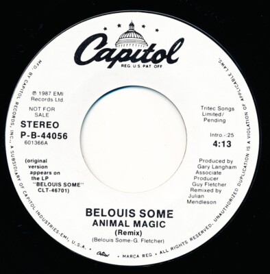 BELOUIS SOME - ANIMAL MAGIC - CAPITOL  P-B-44056 - 45 Record VG++