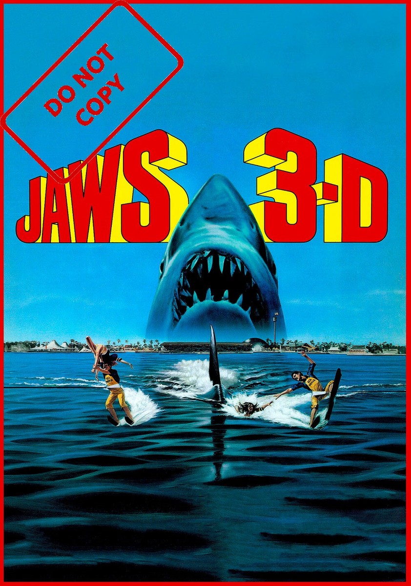 JAWS 3D ポスター JAWS 3 3D Poster 13x19 inches #3 Free Shipping | eBay
