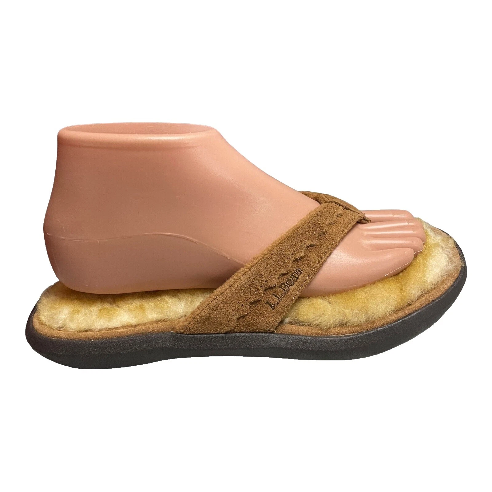 L.L. Sandalias informales superiores de gamuza frijol para mujer