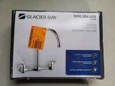 Glacier Bay 2-Handle Wall Mount High-Arc Kitchen Faucet - Chrome (67735-0001)