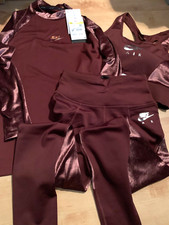 Nike 3 Piece Set - Top, Leggings  Bra - BNwT - Bronze Size S/XS